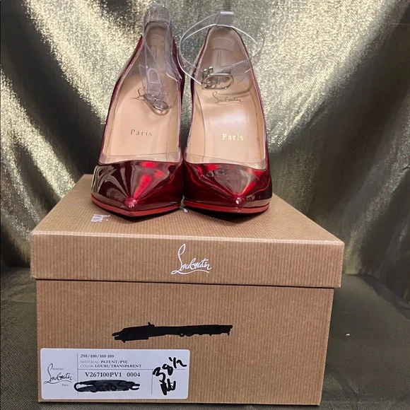 Christian Louboutin Glossy Red Heels - Picture 2 of 12